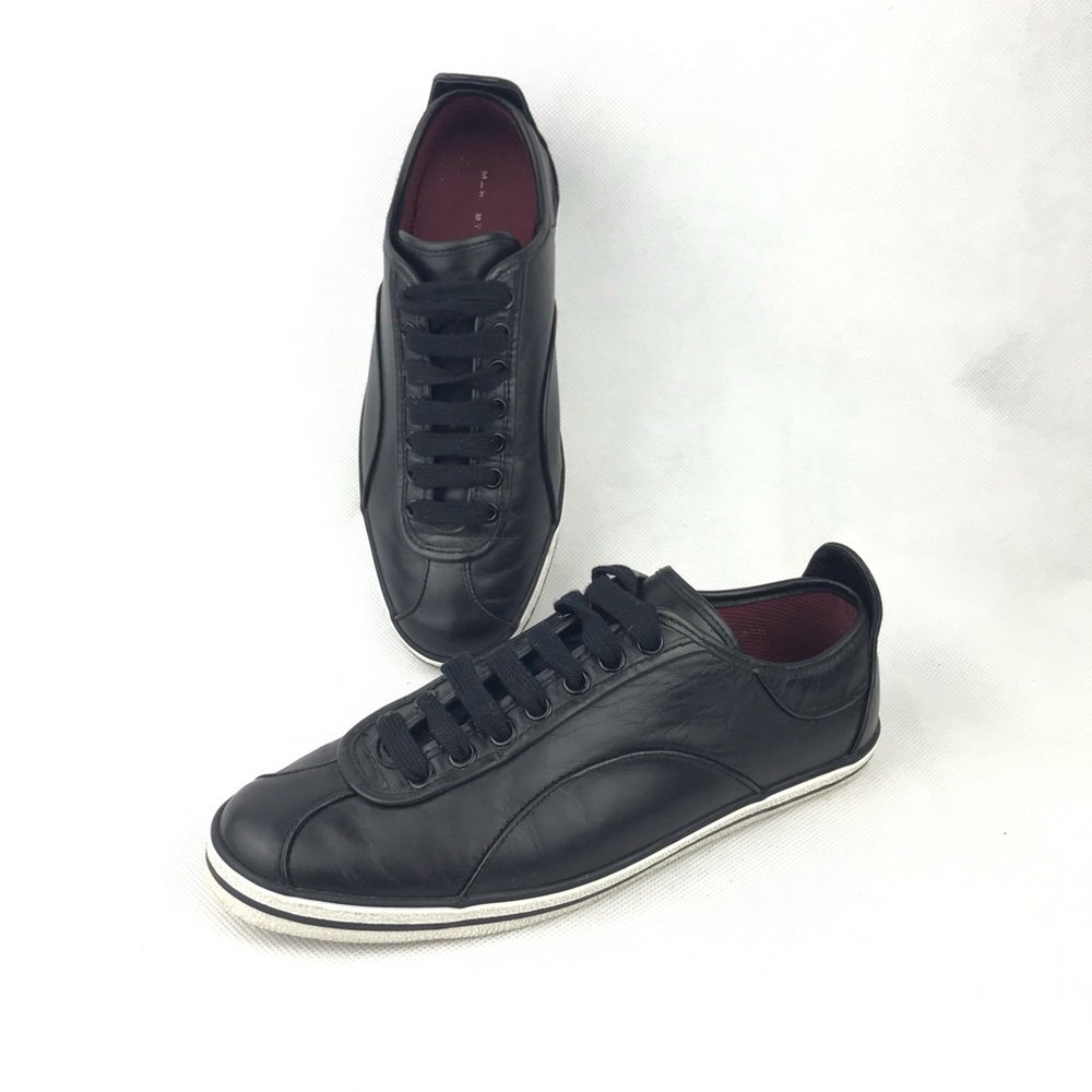 Marc by MARC JACOBS Women’s Size EU 35 Black Greenwich Leather Lace Up Sneakers